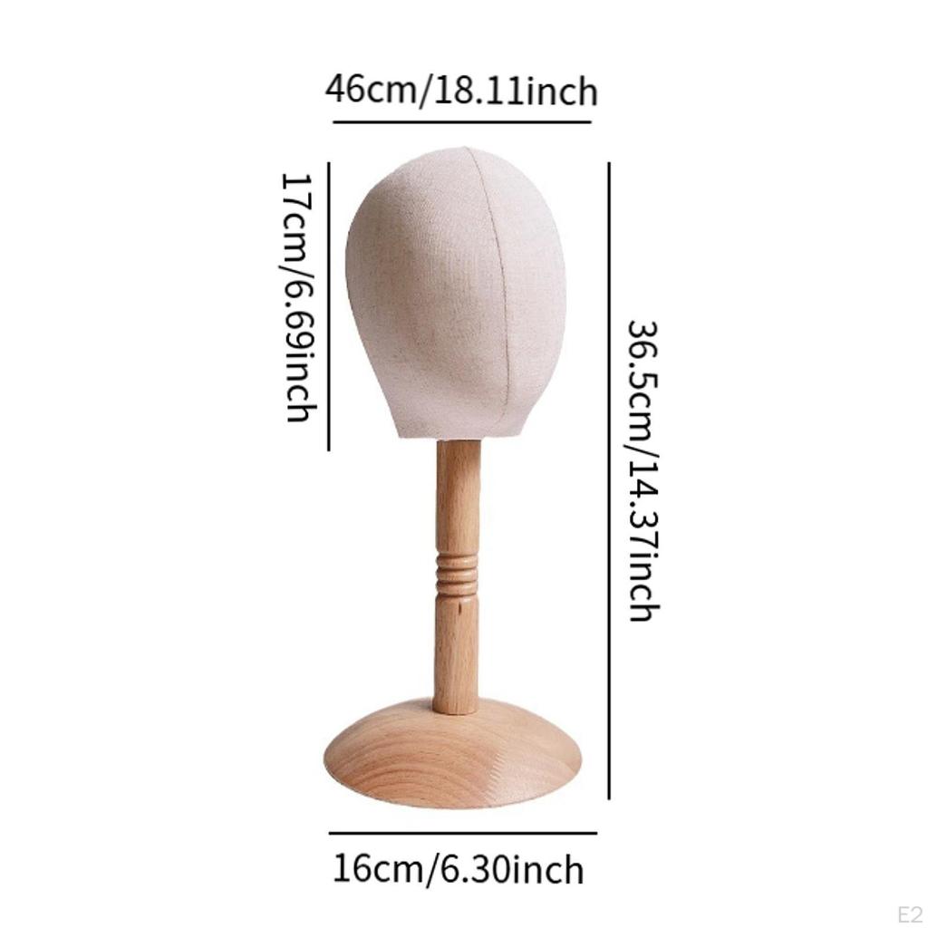 Модель детской головы с деревянной основой Детская шляпа Органайзер Подставка Отдельно стоящий держатель Хранение