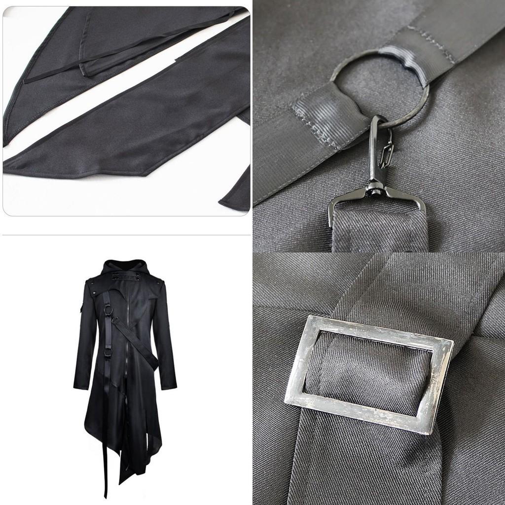 Элегантный готический сюртук с ласточкиным хвостом для мужчин. Идеальный костюм для косплея, униформа на Хэллоуин.