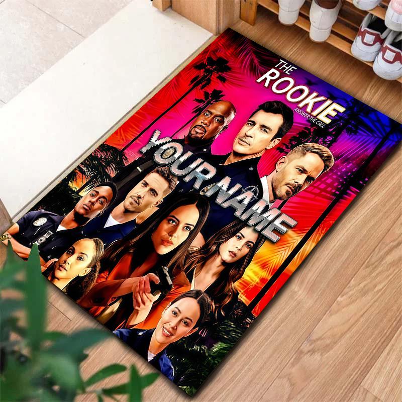 The Rookie Custom Name Carpet Rug For Living Room Bedroom Home Sofa Decoration Kids Play Nonslip Floor Mat