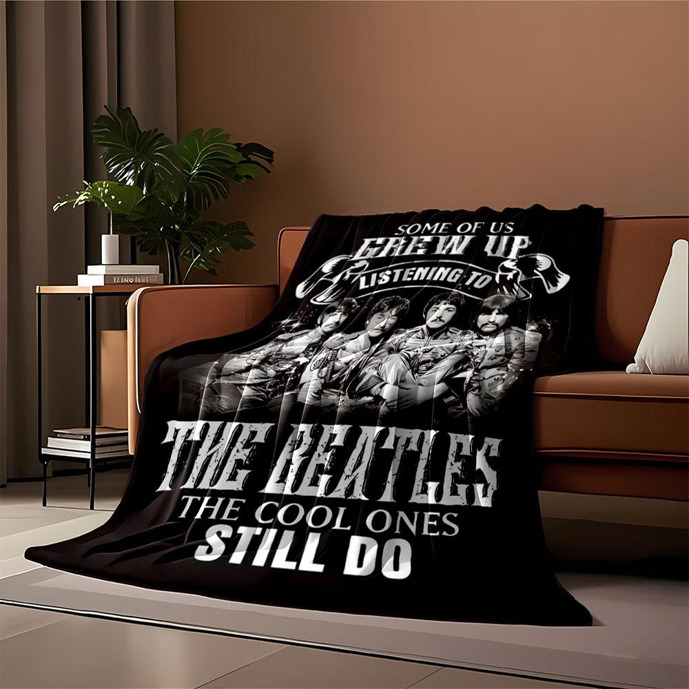 Beatles Fans Nostalgic Blanket for all seasons blanket lunch break throw gift