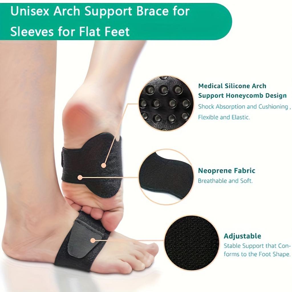 1 пара удобных протекторов для стоп, утолщенные амортизирующие подушечки с сотовыми отверстиями, поддержка свода стопы, амортизирующие, плоскостопие