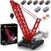 MOULD KING 17046 Technical Truck Building Block Remote Control Wacker 16000 Crawler Crane Model Brick Toys Kids Christmas Gift