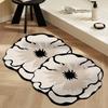 Красивый цветочный узор нескользящий коврик супер впитывающий декоративный дверной коврик входная дверь коврик туалет