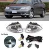 Передний бампер противотуманные фары в сборе для HONDA CIVIC ES1 ES5 ES6 ES7 ES8 2004 2005 ходовые фары автомобильные аксессуары галогенные светодиодные