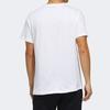 Adidas T Shirts Men's White Crew Neck Moderate Straight Fit FM9349