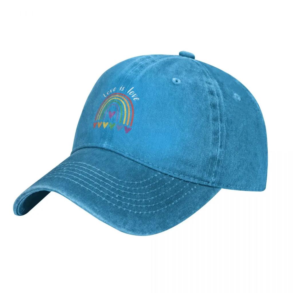 Love is love, LGBT, Pride 2023 Cowboy Hat Hip Hop fishing hat Brand Man cap Fashion Beach Mens Caps Women's