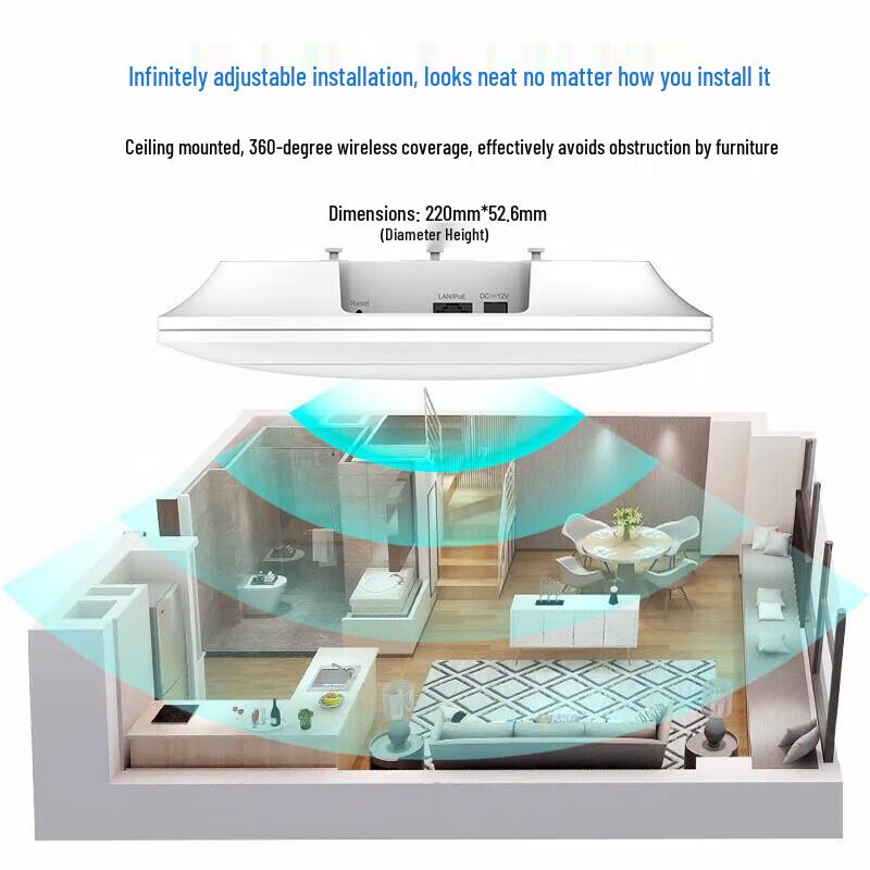 Ruijie Reyee WiFi 6 Whole-Home AC+AP System (EG105G-P-L + EAP262) (CN version)