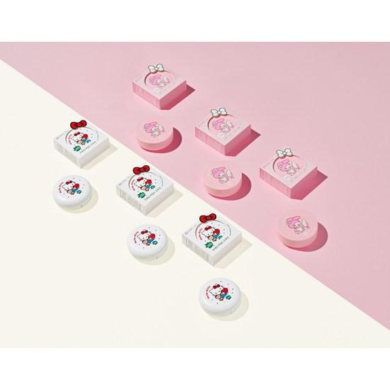 Green Finger Infant Hello Kitty Mild Sun Cushion SPF50+ PA++++, 14g, 2 Pieces, a Popular Character In Korea