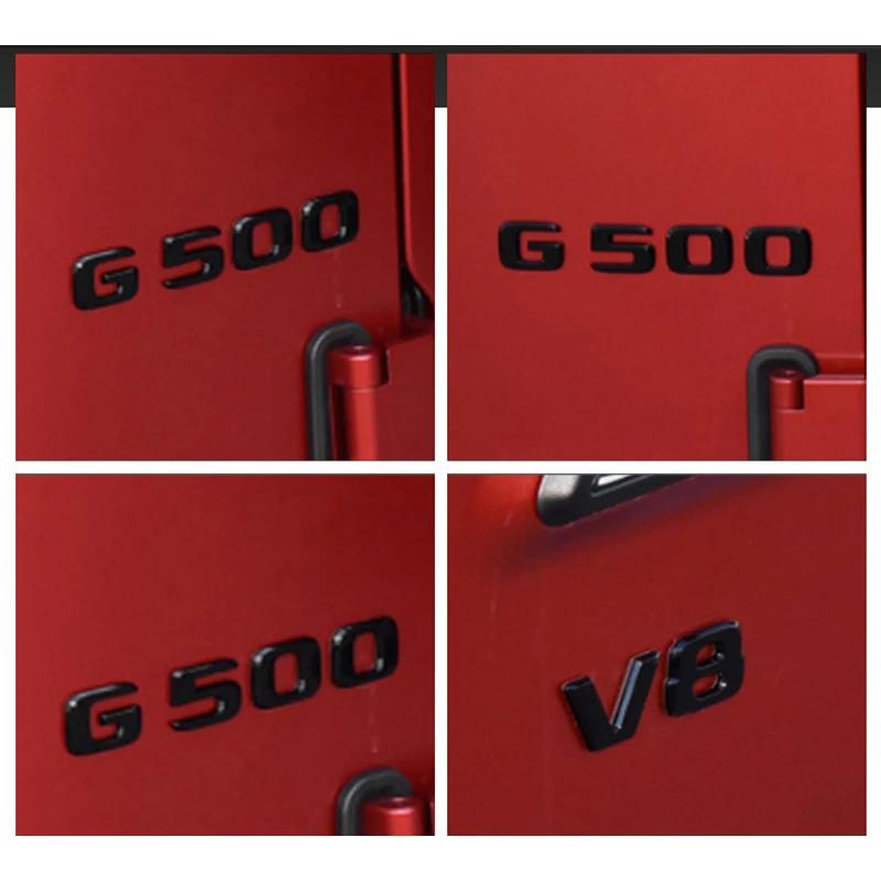 ECLD4 Car Trunk Words Logo Badge Emblem Decals Sticker For Mercedes Benz G Class G65 G55 G63 G350 G400 G500 G350d 4X4 W463 W464