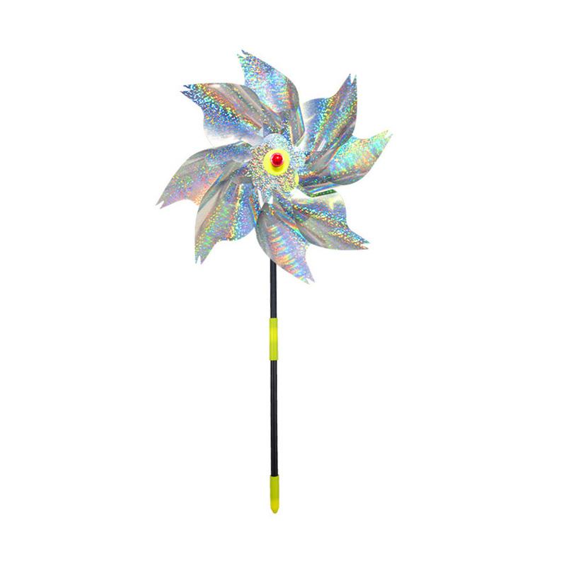 1/10 шт., фермерский серебряный лазерный отпугиватель птиц, вертушки, вращающаяся ветряная мельница, декор для газона, отпугиватель птиц для сада