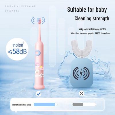 Детская звуковая электрическая зубная щетка Shuke Baby F2