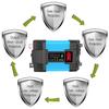 4000 Вт/6000 Вт автомобильный инвертор, светодиодный преобразователь напряжения, емкость дисплея, преобразователь 12 В в 110/220 В, двойной USB-инвертор для автомобильной техники