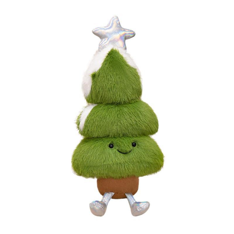Plush Christmas Tree Ornament Soft Fabric Holiday Party Props Photo Accessories