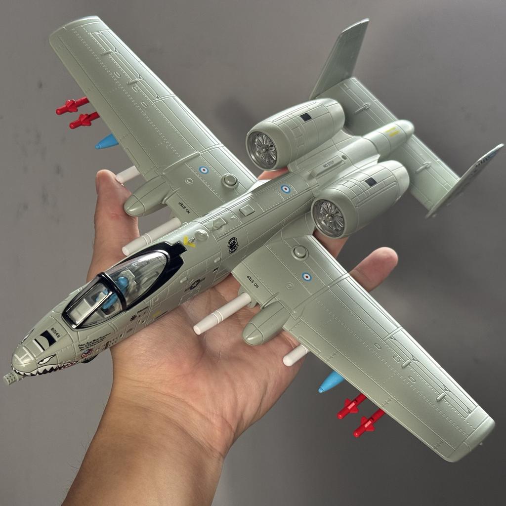 1/62 A-10 Thunderbolt II Warthog Самолет Сплав Металл Литой Модель Самолета Коллекция Любителей Украшения со Звуком и Светом Мальчики