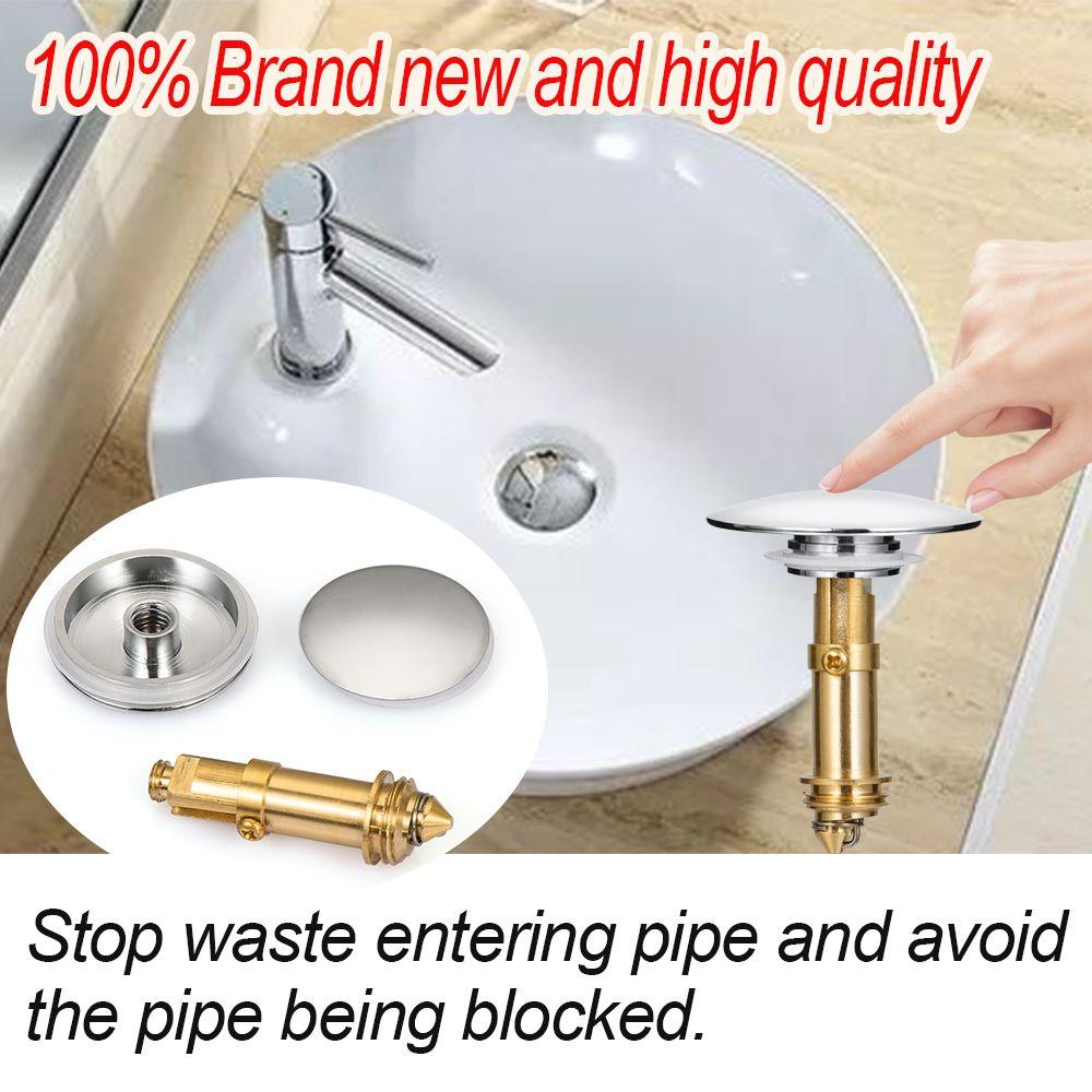 Universal Sink Drain Plug Push Up and Down Size Sink Drain Stopper Wash Basin Bounce Drain Filter