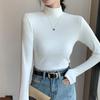 Autumn-Winter 2023 Women's Slim Fit Double-Sided Velvet Turtleneck Heating Long Sleeve Top