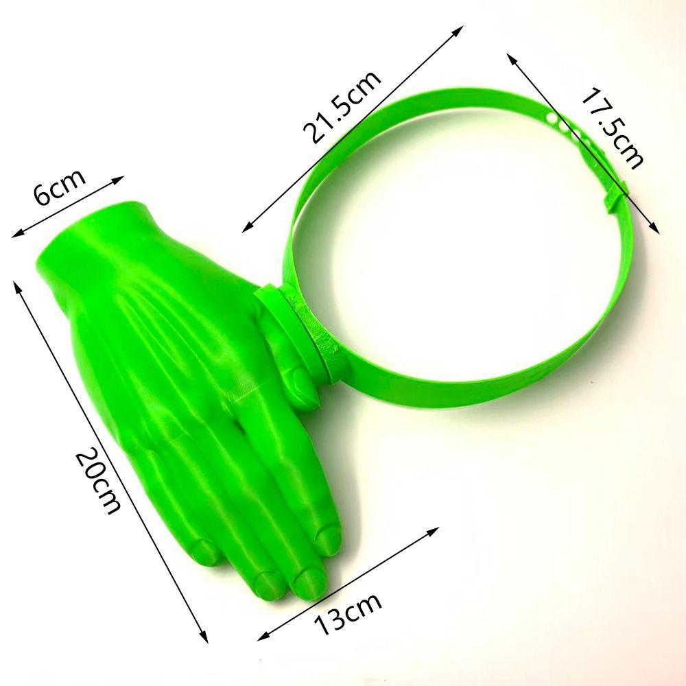 Creative Sun Shield Palm Sunshade Adjustable Small Hand 3D Palm Sun Hat 3D Printed Mini Cap Hand Shape Sun Visor Outdoor