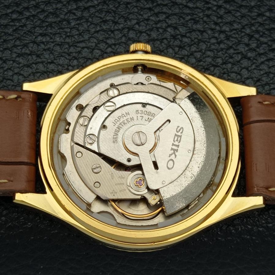 ВОССТАНОВЛЕННЫЕ ВИНТАЖНЫЕ SEIKO 5 AUTO 6309A ЯПОНИЯ МУЖСКИЕ ЗОЛОТЫЕ ЧАСЫ С ЦИФЕРБЛАТОМ a425918-2