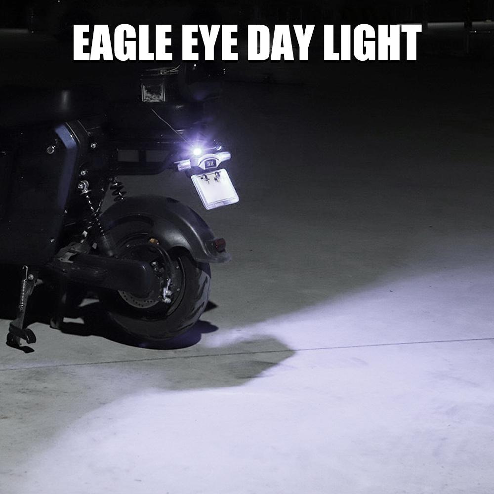 2psc 1.5W Eagle Eye Lamp LED Car Auto Motorcycle Tail Number Universal Screw Bolt Light DRL License Plate Lamp 12V SMD for Truck