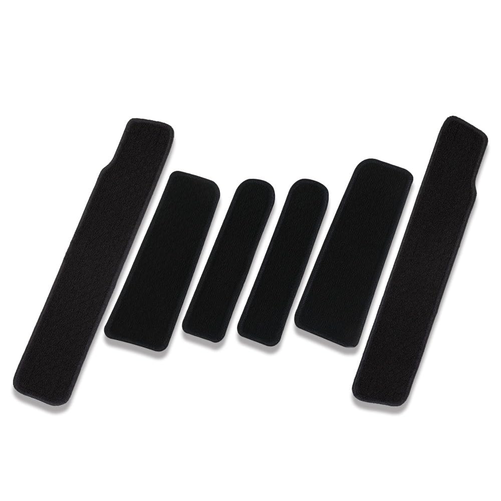 YOURS FREED GT Series Dedicated Step Mat Seat Rail Cover Mat 6PCS Custom Designed for 2nd Row Sliding Door Door Step Scuff Cover Carpet FREED New