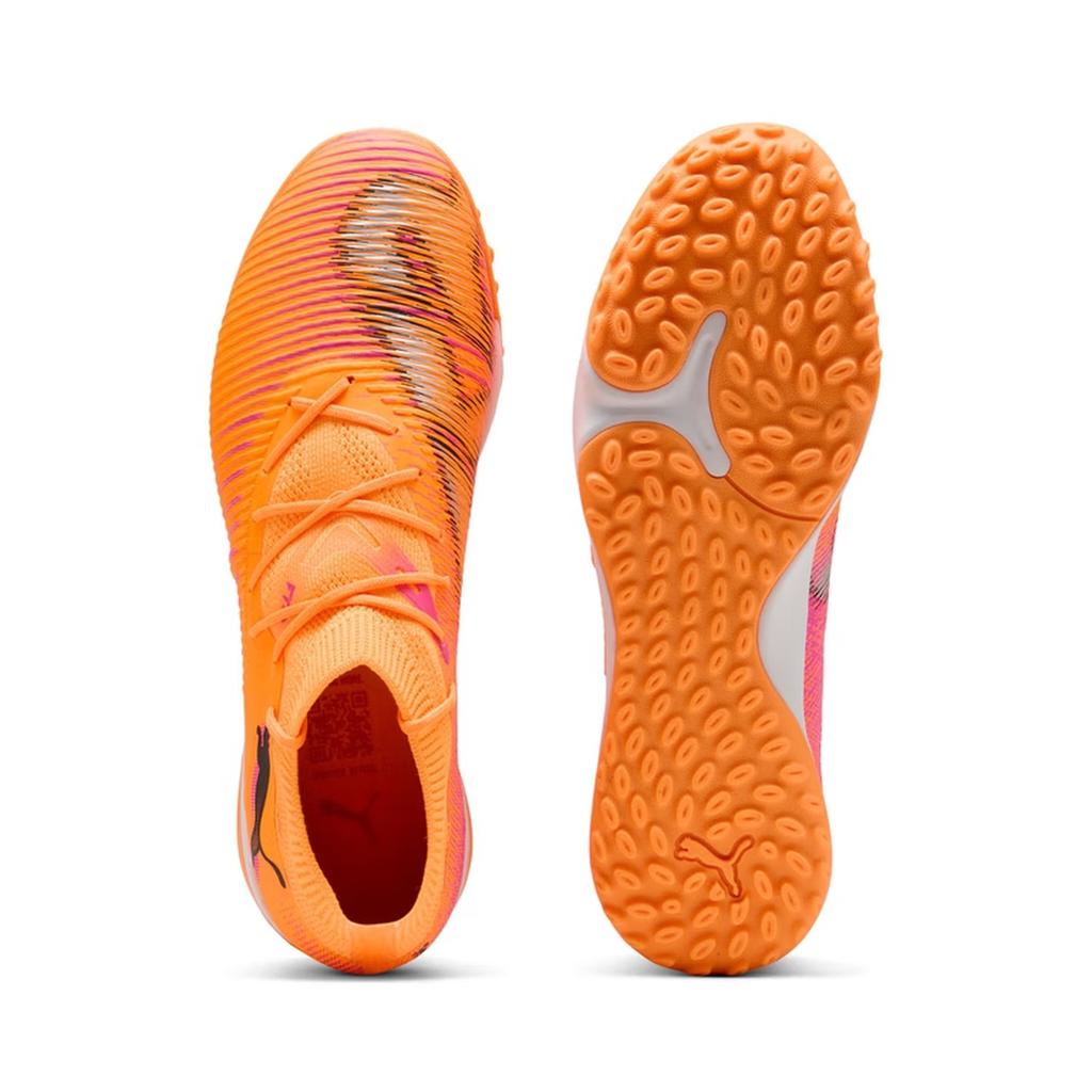 Unisex Sneakers PUMA FUTURE 8 Cushioning Slip Resistant Soccer Shoes Unisex Orange Black
