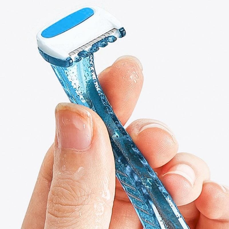 YS00015- --Женский бритвенный станок для бикини, триммер для интимных зон, идеально подходит для ванной комнаты, одноразовый, для путешествий, безопасный, удаление волос