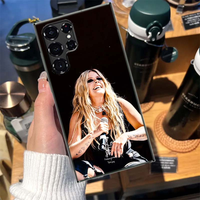 Singer Avril Lavigne Cases Phone Case for Samsung Galaxy S26 Ultra S25 Edge S24 S23 FE S21 Plus S20 S22 S10 Cover TPU Capa Shell