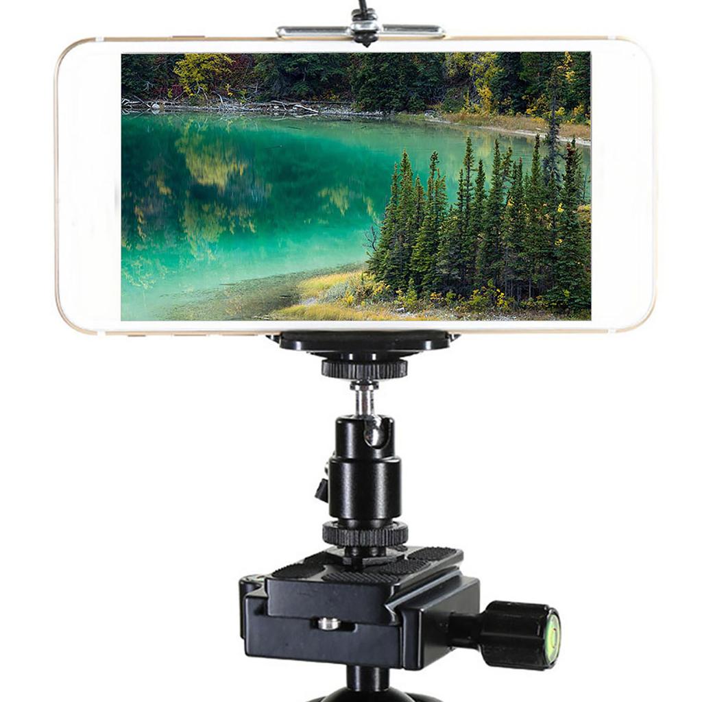 Мини шаровая головка с вращением на 360 градусов, шаровая головка, крепление на винт 1/4 дюйма, подставка для зеркальной камеры, видеокамеры(черный)