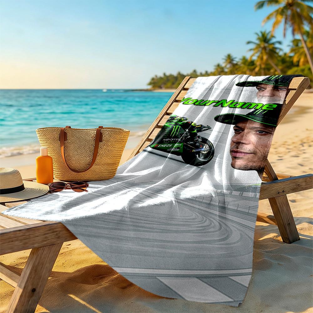 Doctor46 Customized Name Beach Towel High Absorbency Quickdry Suitable For Swimming Gym Camping Yoga Vacation