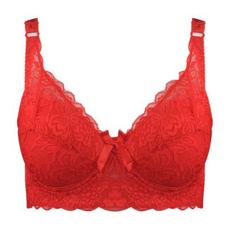 Women Lace Bra Push Up Sexy Bras for Women Big Size Ultra Thin Lingerie Intimates C D