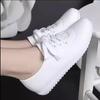White Shoes for Women Spring Summer New Women's Shoes All-Match Flat Casual Soft Leather Breathable Low-Cut Pumps Women