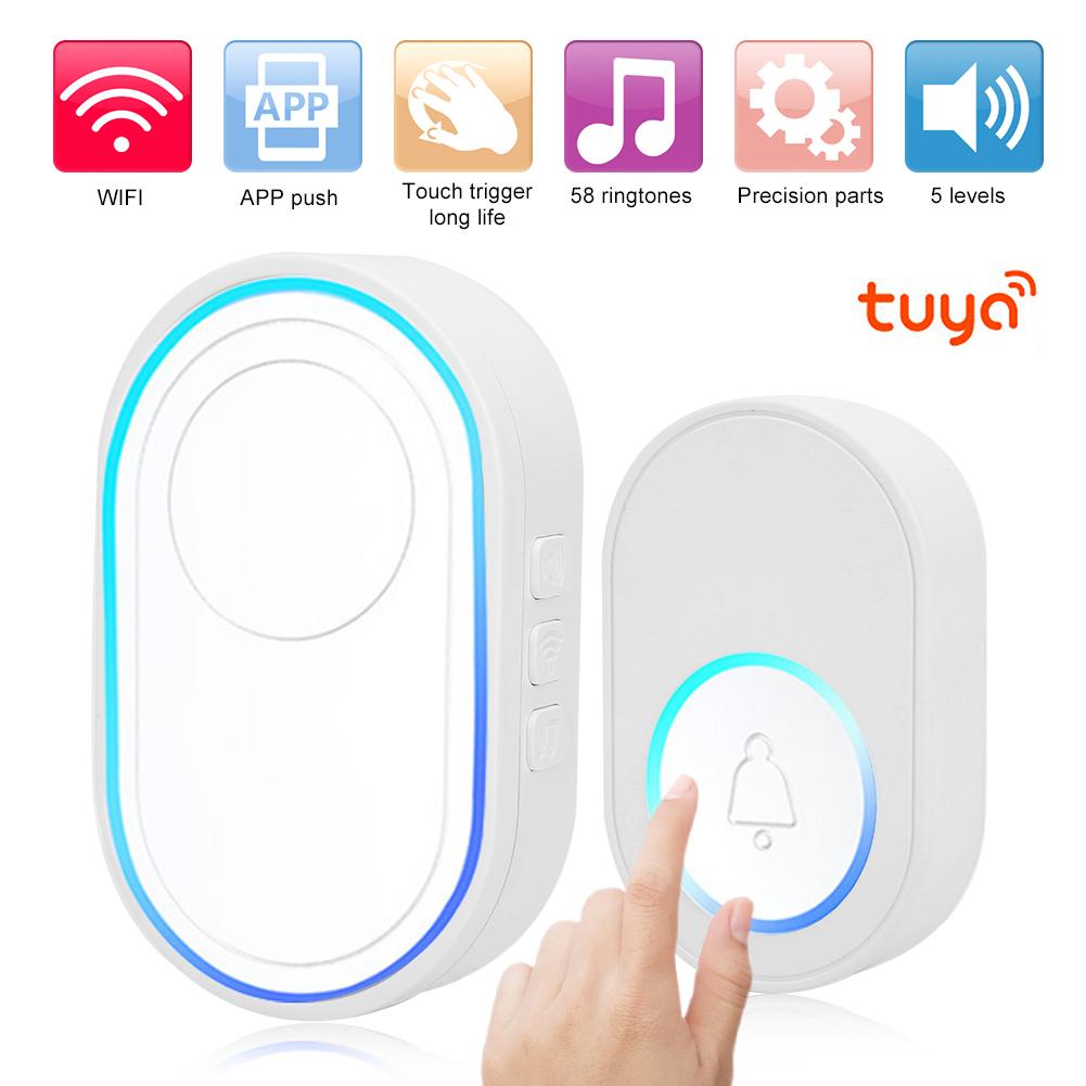 Smart WiFi Doorbell Indoor Ding Dong Ring Ringtone Alarm for Home Entry Work with Tuya