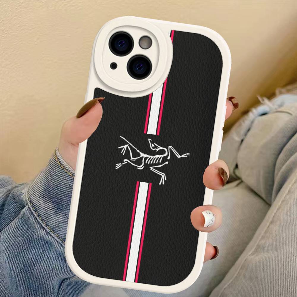 Classic Outdoor LOGO A-Arc T-Teryx Phone Case For IPhone 16 15 14 11 12 13 Pro Max Plus Back Leather Shell
