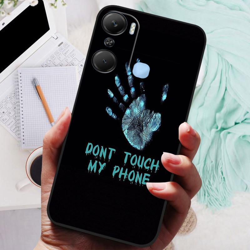 Для чехла Infinix Hot 12 Pro Черная крышка Лев Волк Силиконовые Мягкие Задние Чехлы Для Infinix Hot 12i Hot12 Pro / Hot 20 5G Чехол-накладка