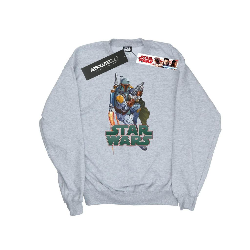 Star Wars Mens Boba Fett Fired Up Sweatshirt