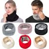 Men Women Neck Gaiters Thick Soft Neckerchief Autumn Winter Thermal Knitted Scarf Snood Neck Warmer