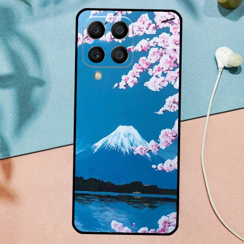 Цветочный чехол 'Цветущая вишня' для Samsung Galaxy M14 M34 M54 M20 M06 M16 M12 M13 M15 M35 M55 M33 M53 M21 M31 M32 M52