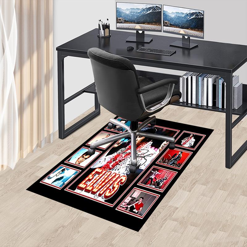 Elvis Presley Rock 'N' Roll Carpet For Playroom Bedroom Living Room Sofa Home Decorkids Game Area Rug Nonslip Floor Mat