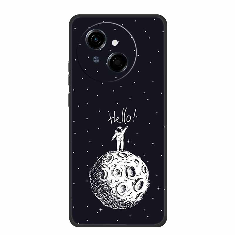 Phone Case For Tecno Spark Go 1 S Back Cover Case 6.67" Black Silicone Soft TPU Coque For Tecno Spark Go 1S Case Go1S Funda Para