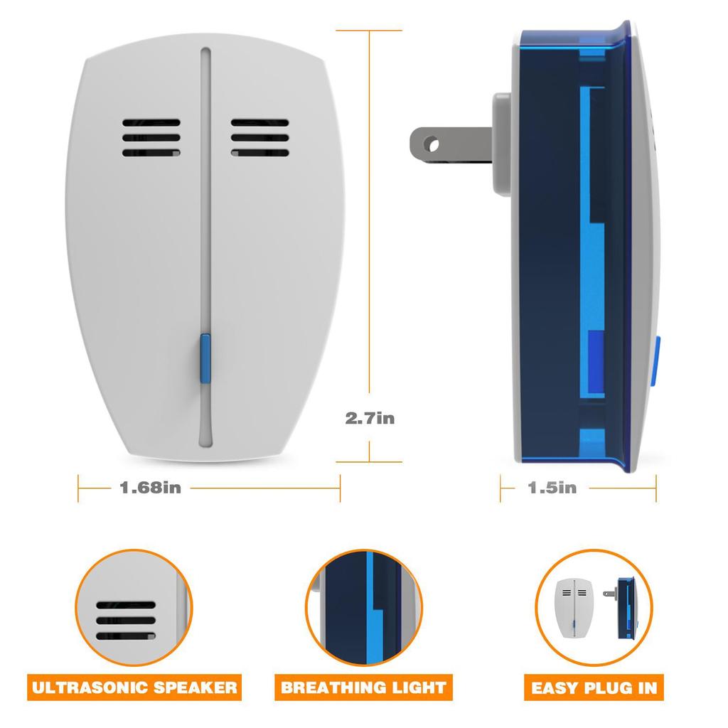 Новейший ультразвуковой отпугиватель вредителей, подключаемый отпугиватель насекомых, электронные портативные устройства для защиты домашних животных