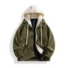 2023 Autumn/Winter Men's Hooded Baseball Jacket: Fake Two-Piece, Casual, Loose, Versatile, Couple's Outerwear