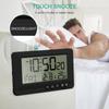 ORIA Digital Alarm Clock LCD Display Travel Alarm Clock Small Digital Clock With Calendar Temperature Battery Operated Clocks