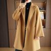 High-End Double-Faced Wool Coat: Women's Loose-Fit Mid-Length 100% Wool Suit for Autumn/Winter Versatile Style