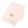 Great Scarf Pink Off-white Wool Women M79522 Used