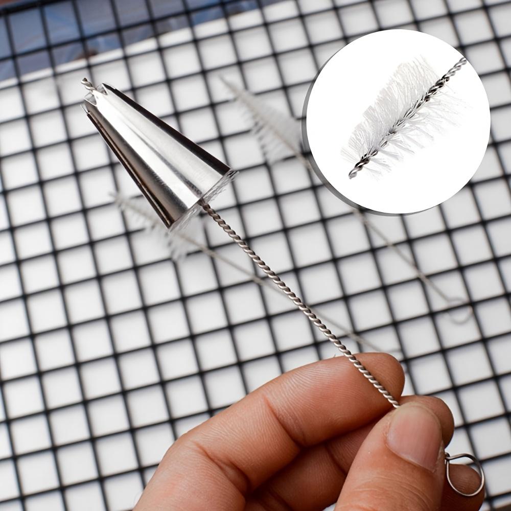 Набор из 3 предметов, 304 нержавеющая сталь и нейлоновое волокно для чистки кисточек для украшения торта, для насадок для кондитерских изделий