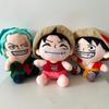 20 см Плюшевая игрушка One Piece Японское аниме Луффи Зоро Новый мультяшный персонаж Кукла Набивка Классическая Милая Красивая Подарки Для детей Игрушки
