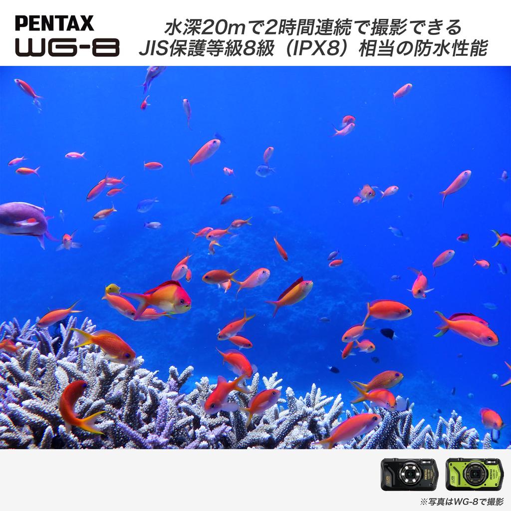 PENTAX Black Authentic камера для наружной съемки 20 м 20 миллионов пикселей широкоугольный 5-кратный оптический зум с 6 кольцами для строительства и площадок Оснащен Оснащен камерой