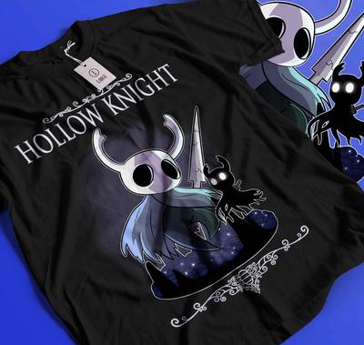 Унисекс футболка Hollow Knight, Игровая футболка, Инди футболка, Видеоигра