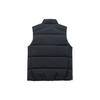 Anta Solid Color Zip Stand Collar Vest Men Vests Black 952247903-3