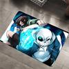 Мультяшный U-Undertale Коврик для ванной Нескользящий Впитывающий воду Длинный Полосатый Подушка Коврик для спальни Приветственный придверный коврик